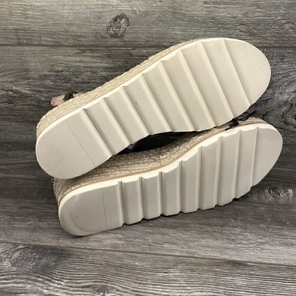 Women's Jean Espadrille Wedges - Universal Thread Gray
